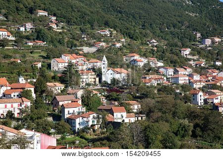 Aerial view of Agerola village Naples province Italy.jpg