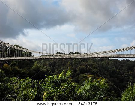 Hdr Clifton Suspension Bridge In Bristol