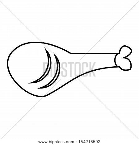 Ham icon. Outline illustration of ham vector icon for web