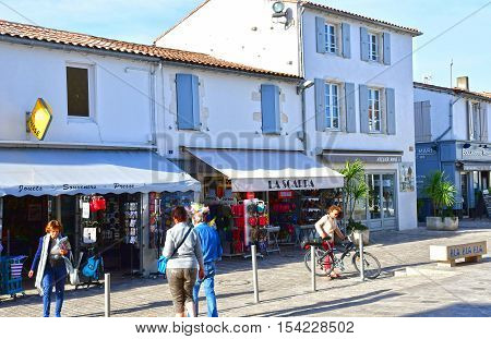 La Couarde sur Mer France - september 26 2016 : the picturesque village in autumn