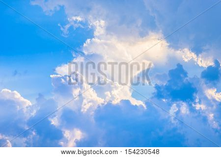 sky with clouds, cloud scape - stock photo