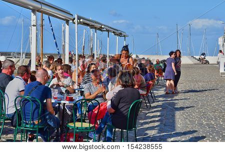 La Flotte France - september 25 2016 : a bar