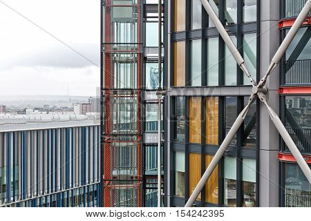 Detail of a Modern Office Buildings in London