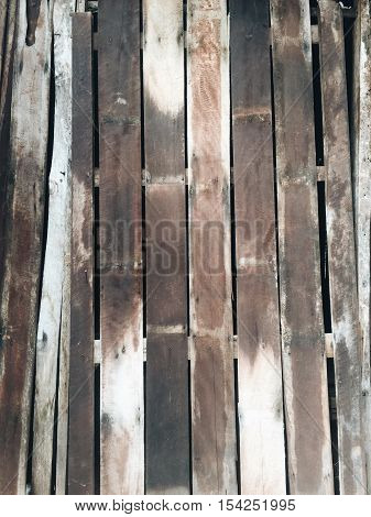 close up of wall made of wooden planks