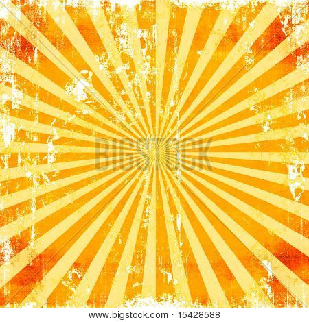 Sunburst Grunge stråler baggrund tekstur