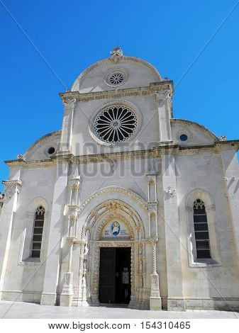 Cathedral of St. James in Shibenik Croatia.