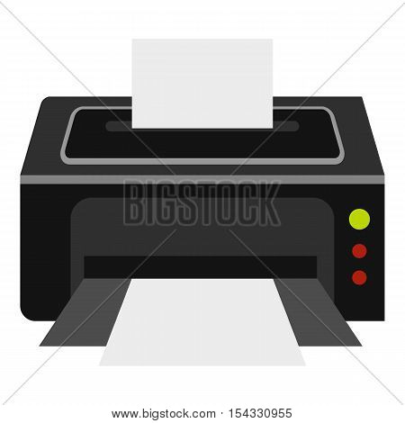 Printer icon. Flat illustration of printer vector icon for web