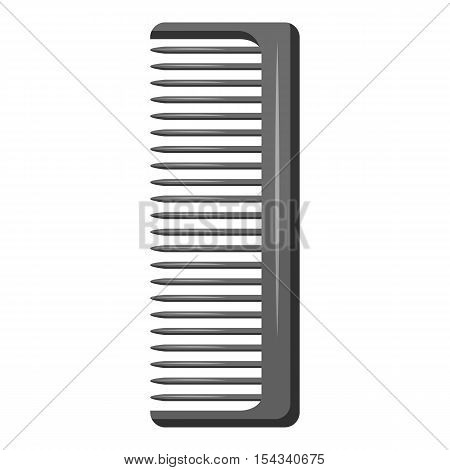 Comb icon. Gray monochrome illustration of comb vector icon for web