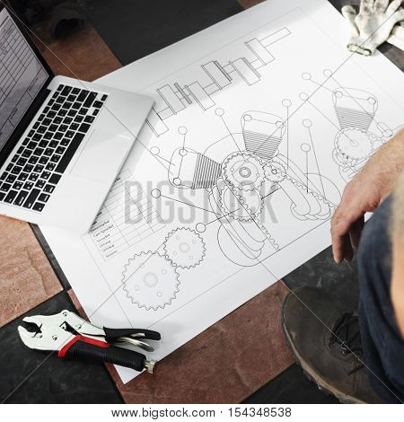 Construction Master Plan Draft Blueprint Concept
