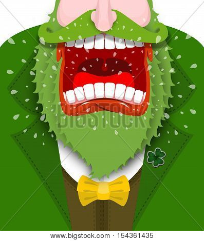 Leprechaun Shout. Angry Dwarf Shout. Scary Gnome Green Beard Shouts. Grandfather In Green Coat. Open