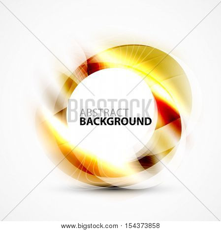 Shiny blurred cicrle template with space for text