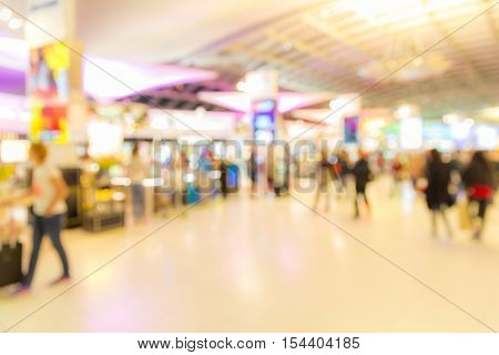 Abstrast Blurred background : airport boarding area