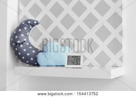 Digital temperature and humidity control in baby room