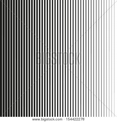 Line Halftone Pattern With Gradient Effect.