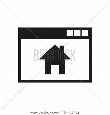 Homepage icon. vector design. Home symbol. web. graphic. JPG. AI. app. logo. object. flat. image. sign. eps. art. picture - stock vector