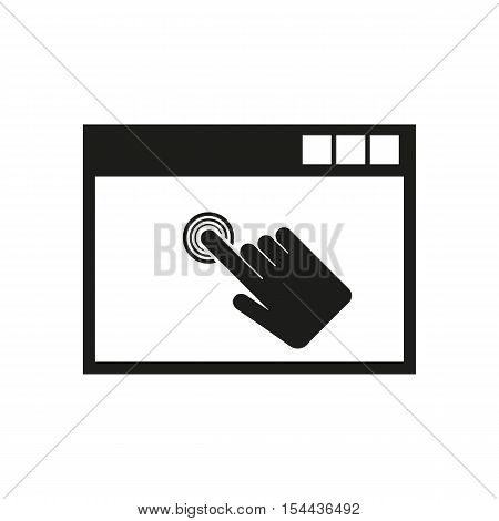 Click icon. vector design. symbol. web. graphic. JPG. AI. app. logo. object. flat. image. sign. eps. art. picture - stock vector
