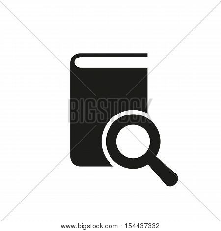 Book search icon. vector design. Library symbol. web. graphic. JPG. AI. app. logo. object. flat. image. sign. eps. art. picture - stock vector