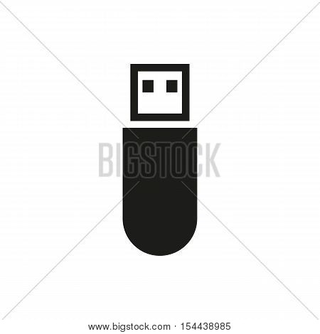 The usb icon. Transfer and connection, data symbol. UI. Web. Logo. Sign. Flat design. App. Stock vector