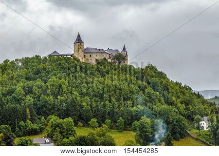 Schloss Strassburg is a castle on the hill in Strassburg Carinthia Austria