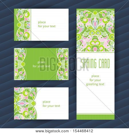 Vintage Ornate Card With Eastern Elements.