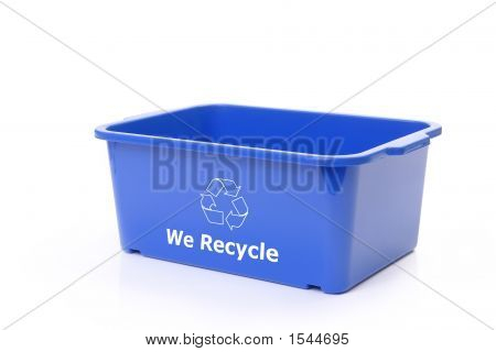 Smaltimento plastica blu Bin