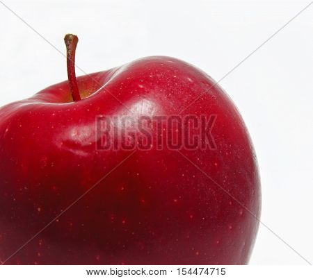 fresh red apple isolated on white no HMO
