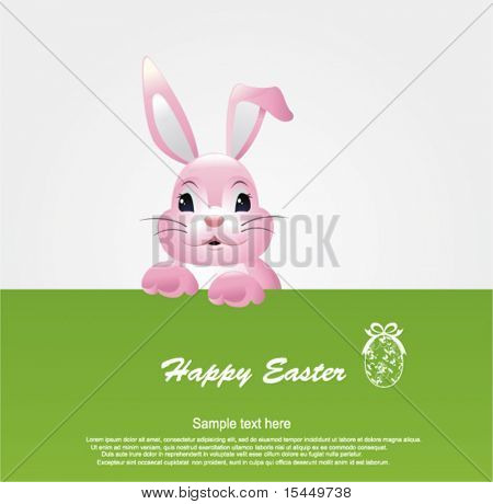 Happy Easter greeting card