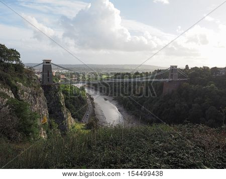 Clifton Suspension Bridge In Bristol
