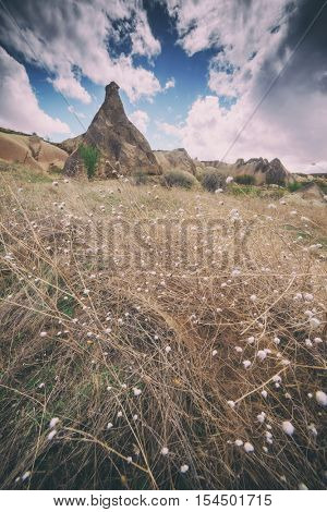 Amazing day in Cappadocia, Turkey, toned like Instagram filter