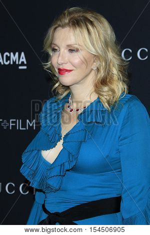 LOS ANGELES - OCT 29:  Courtney Love at the 2016 LACMA Art + Film Gala at Los Angeels Country Museum of Art on October 29, 2016 in Los Angeles, CA