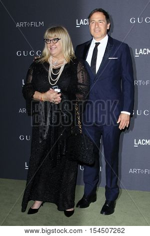LOS ANGELES - OCT 29:  Colleen Camp, David O Russell at the 2016 LACMA Art + Film Gala at Los Angeels Country Museum of Art on October 29, 2016 in Los Angeles, CA