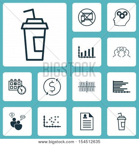 Set Of 12 Universal Editable Icons. Can Be Used For Web, Mobile And App Design. Includes Icons Such