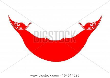 Flag of Easter island - Rapa Nui (Chile) Hanga Roa - Polynesia