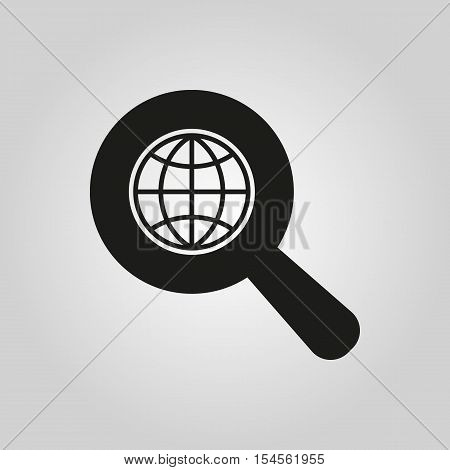 The SEO icon. WWW and browser, development symbol. UI. Web. Logo. Sign. Flat design. App. Stock vector