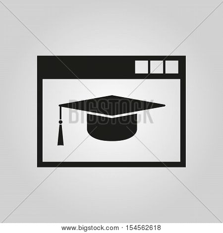 Online education icon. vector design. symbol. web. graphic. 