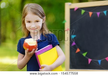 Extremely Excited Little Schoolgirl