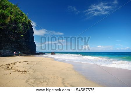 Hanakapiai Beach Of Kalalau Trail