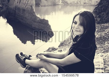 Woman Travel Backpacker Adventure Concept