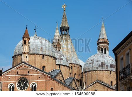 PADUA, ITALY - MAY3, 2016: Basilica di Sant'Antonio da Padova in Padua Italy