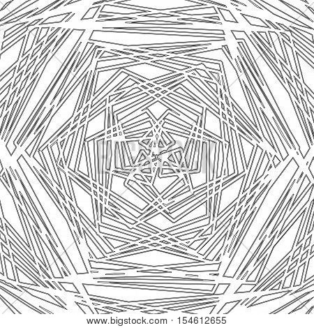 Geometric pattern. Zentangle isolated on white background. Hand drawn sketch for adult antistress coloring page T-shirt emblem logo or tattoo with doodle zentangle.
