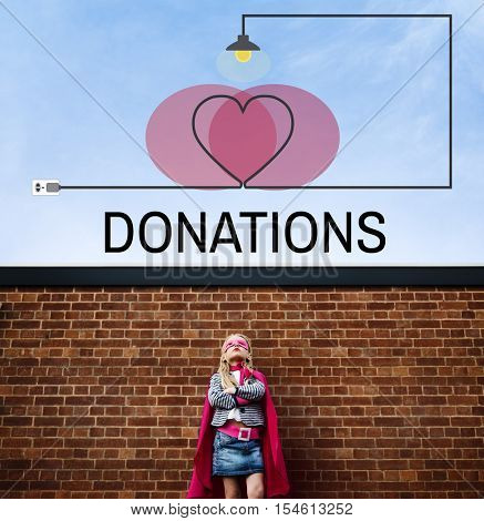 Donations Charity Support Love Care Heart Concept