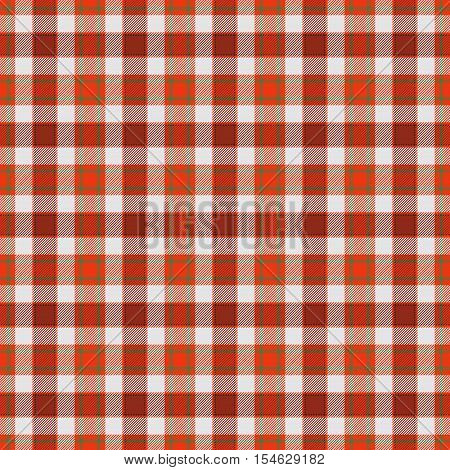 Red checkered tablecloth style traditional rural pattern