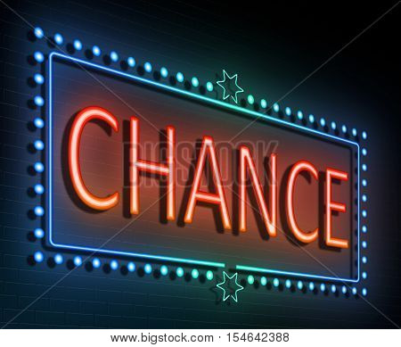 Chance Sign Concept.