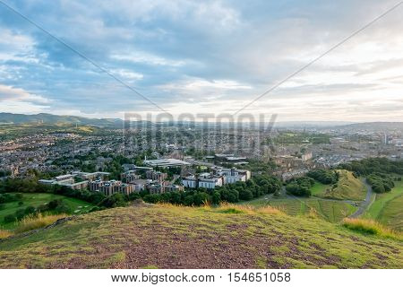 View of City of Edinburgh, Scotland, United Kingdom