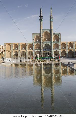 Yazd, Iran - October 07, 2016: Amir Chakhmaq Complex In Yazd, Iran