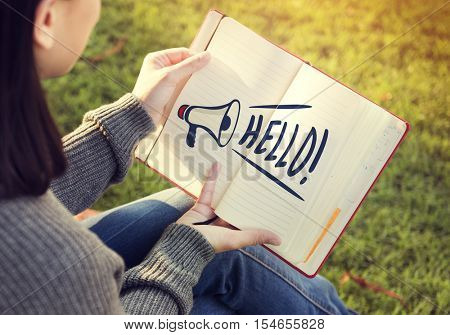 Hello Great Accost Greeting Salute Welcome Concept
