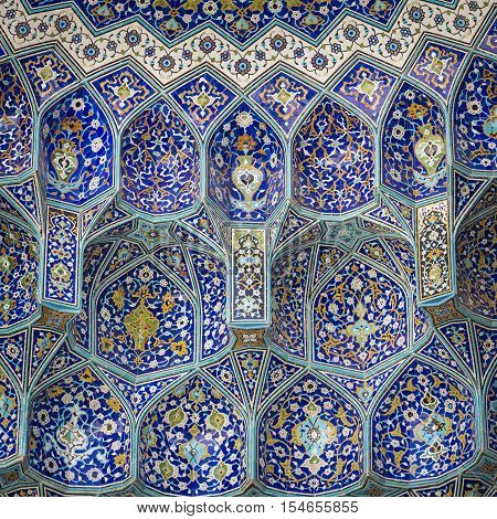 Details Of Sheikh Lotfollah Mosque In Isfahan, Iran