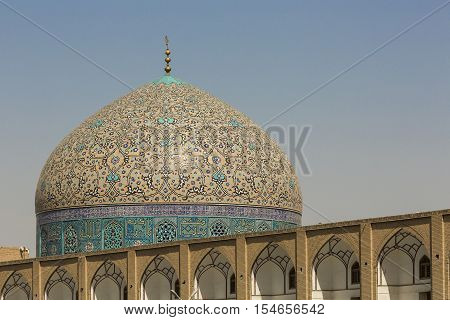 Details Of Sheikh Lotfollah Mosque In Isfahan, Iran