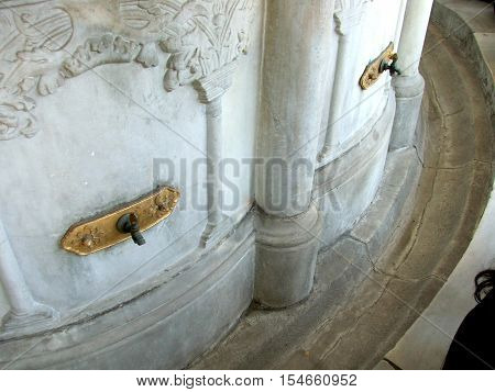 Ablution Feet Fountain Sancta Sophia Istanbul Turkey