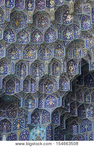 Details Of Sheikh Lotfollah Mosque In Isfahan, Iran